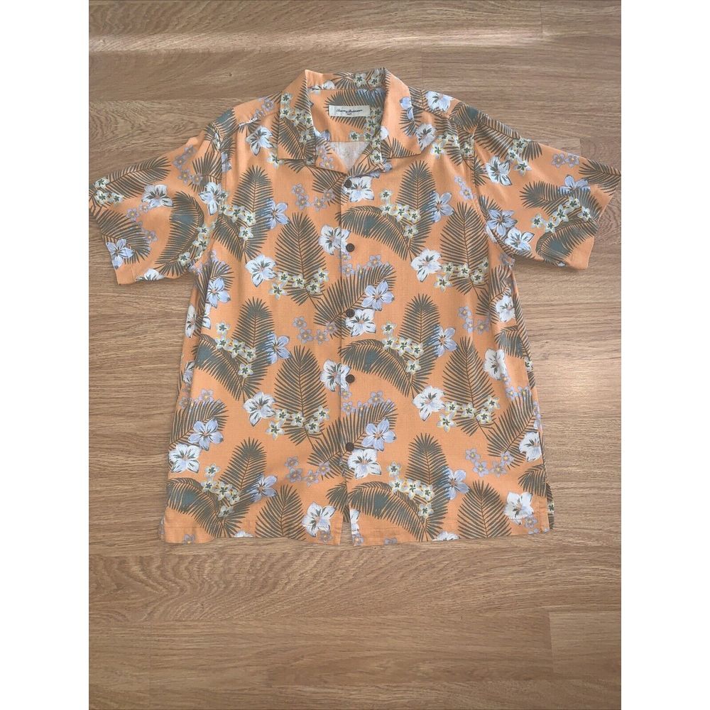 Tommy Bahama Button Up‎ Shirt Mens~Large~Floral Tropical~Multi Color~100% Silk